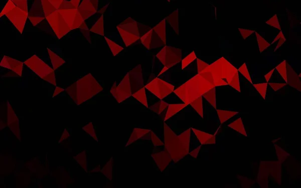 Rojo Oscuro Vector Triángulo Textura Del Mosaico — Vector de stock