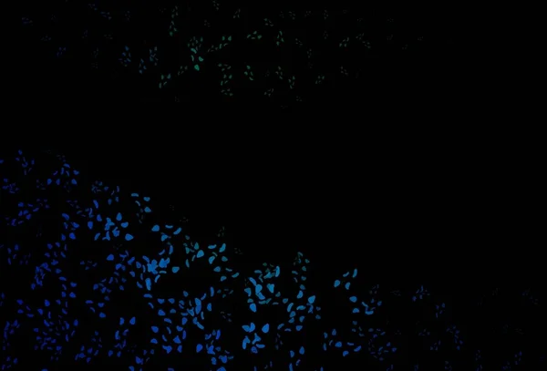 Bleu Foncé Fond Vectoriel Vert Avec Des Formes Abstraites Formes — Image vectorielle