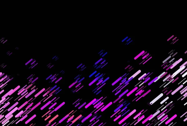 Dark Pink Blue Vector Pattern Narrow Lines Shining Colored Illustration — Stock Vector