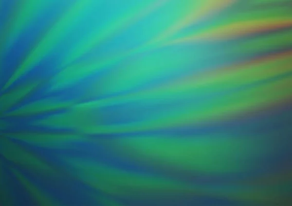 浅蓝色 绿色矢量模糊发光抽象模板 — 图库矢量图片
