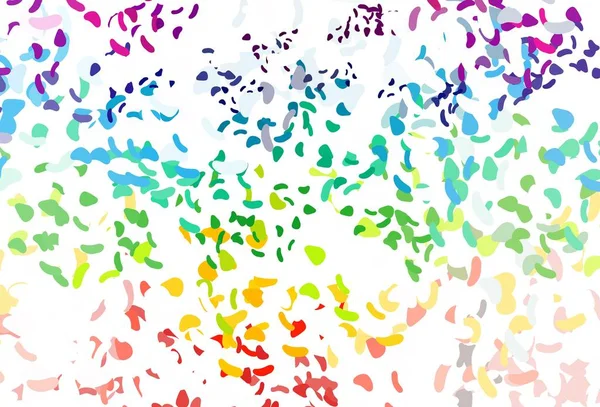 Light Multicolor Rainbow Vektor Bakgrund Med Abstrakta Former Modern Abstrakt — Stock vektor