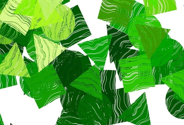 Couverture Vectorielle Vert Foncé Jaune Dans Style Polygonal Avec Des — Image vectorielle