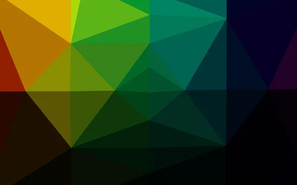Padrão Triangular Vetorial Colorido Geométrico Abstrato — Vetor de Stock