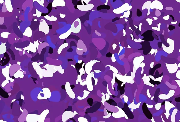 Modèle Vectoriel Violet Clair Avec Des Formes Memphis Illustration Colorée — Image vectorielle