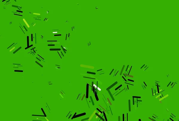Hellgrünes Vektorlayout Mit Flachen Linien Dekorative Leuchtende Illustration Mit Linien — Stockvektor