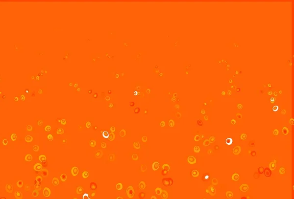 Modèle Vectoriel Jaune Clair Orange Avec Sphères Illustration Abstraite Scintillante — Image vectorielle