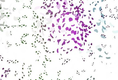 Açık pembe, soyut şekilli yeşil vektör arkaplan. Modern tarzda değişen renkli kaotik formlar. Web siteniz için basit tasarım.