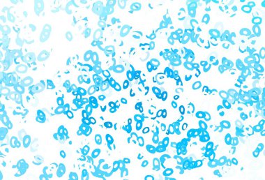 Çemberli hafif Mavili vektör şablonu. Bulanık dekoratif tasarım baloncuklu soyut tarzda. Güzel web siteleri için desen.