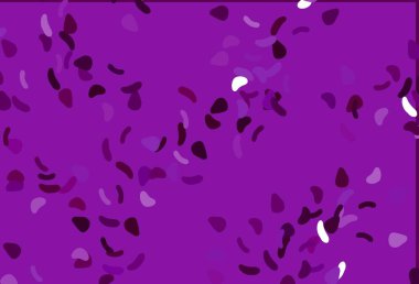 Soyut biçimlere sahip açık mor vektör arkaplanı. Renkli rastgele şekillerle modern soyut illüstrasyon. Kartvizitiniz için modern tasarım.