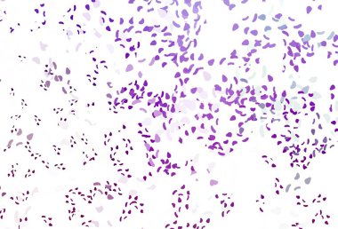 Memphis şekilli hafif Mor vektör şablonu. Renkli rastgele şekillerle modern soyut illüstrasyon. Web siteniz için basit tasarım.