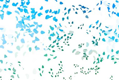 Koyu mavi, soyut şekilli kırmızı vektör arkaplan. Renkli rastgele şekillerle modern soyut illüstrasyon. Bir cep telefonu için arka plan.