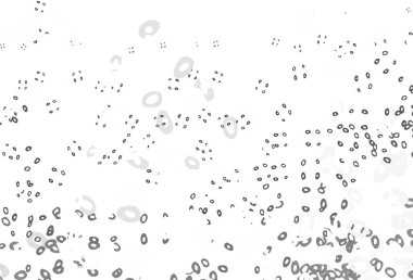 Light Silver, daire şekilli gri vektör düzeni. Doğa tarzında renkli baloncuklu soyut illüstrasyon. Reklamlar, broşürler için desen.