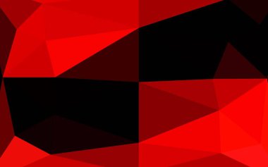 Açık Kırmızı Vektör soyut çokgen dokusu.