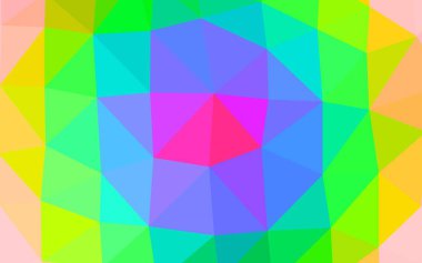 Soyut geometrik renkli vektör çokgen arkaplan