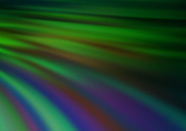 Soyut çizgileri olan açık yeşil vektör arkaplanı.