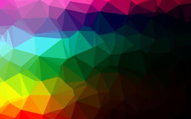 Soyut geometrik renkli vektör çokgen arkaplan