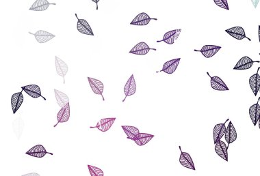 Açık Mor, pembe vektör el boyalı doku. Yapraklı modern geometrik soyut çizim. Web sitesi için dokulu desen.