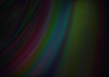 Eğri daireli koyu siyah vektör arkaplan.