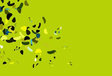 Koyu mavi, soyut şekilli kırmızı vektör arkaplan. Renkli rastgele şekillerle modern soyut illüstrasyon. Bir cep telefonu için arka plan.