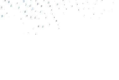 Müzik sembollü soyut vektör arkaplanı. Soyut tarzda dekoratif tasarım ve müzik şekilleri. Fasion dergileri için şablon. 