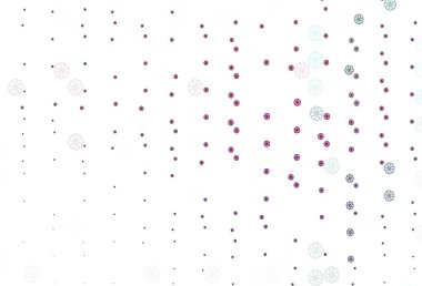 Güzel kar taneleriyle açık mor vektör kaplaması. Buz kristalleri ile modern geometrik soyut çizim. İş ilanınız için yeni yıl tasarımı.