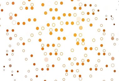 Açık sarı, küreli turuncu vektör deseni. Doğa tarzında renkli baloncuklu soyut illüstrasyon. Güzel web siteleri için desen.