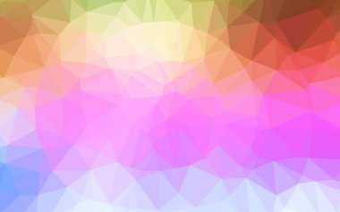 Soyut geometrik renkli vektör çokgen arkaplan