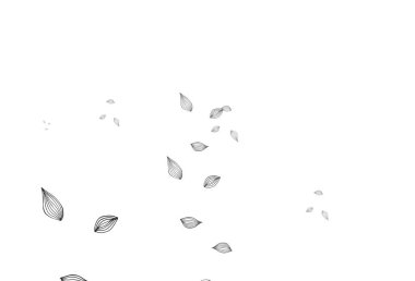 Açık gümüş, gri vektör çizim dokusu. Yaprakları karalama tarzında renkli ve soyut çizimler. Web sitesi yöneticileri ve tasarımları için desen.