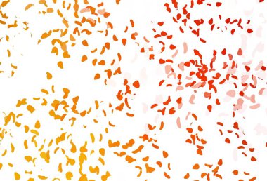 Açık sarı, rastgele şekilli turuncu vektör dokusu. Soyut gradyan şekilli basit renkli çizimler. Kartvizitiniz için modern tasarım.