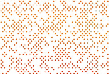 Açık Turuncu vektör arkaplan ve noktalar. Soyut arka planda bulanık kabarcıklar ve renkli gradyan. Marka kitabınız için şablon.