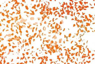 Soyut şekilli hafif turuncu vektör arkaplanı. Rastgele şekillerle soyut tarzda dekoratif tasarım. Web siteniz için basit tasarım.