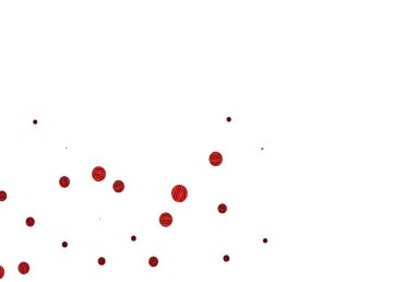 Light pink, yellow vector backdrop with dots. Illustration with set of shining colorful abstract circles. Design for business adverts.