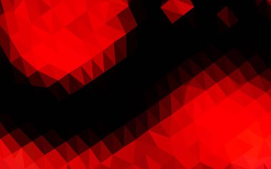 Açık Kırmızı vektör üçgeni mozaik örtüsü.