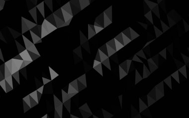 Koyu gümüş, gri vektör bulanık üçgen dokusu.