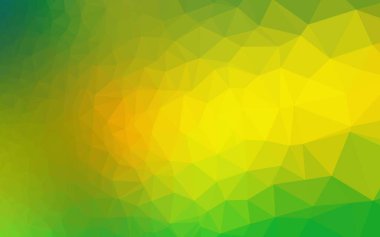 Çokgen desenli soyut geometrik renkli vektör çizimi.