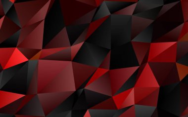 Açık kırmızı vektör çokgen deseni.