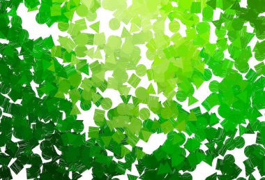 Açık kırmızı vektör dokusu, çemberli, küplü. Küreler, kareler ve çizgilerle soyut çizimler. İş ilanları, broşürler, broşürler için desen