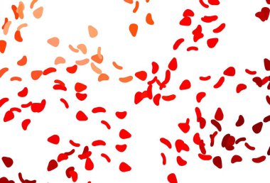 Soyut şekilli açık kırmızı vektör arkaplanı. Renkli rastgele şekillerle modern soyut illüstrasyon. İşiniz için en iyi akıllı tasarım.