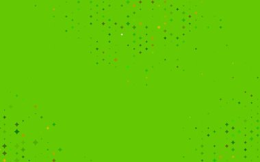 Noel yıldızlı açık yeşil vektör deseni.