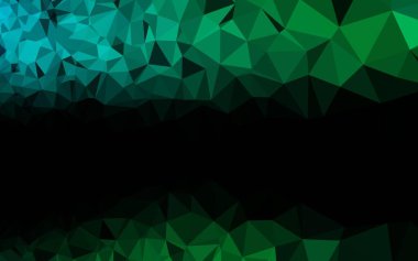 Çokgen desenli soyut geometrik renkli vektör çizimi.