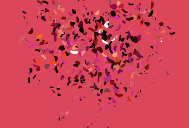 Açık Kırmızı, soyut formlu sarı vektör arkaplan. Renkli rastgele şekillerle modern soyut illüstrasyon. Bir cep telefonu için arka plan.