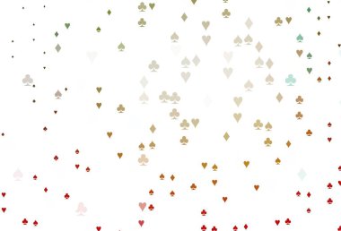  Kart sembollü vektör deseni. Kupa, maça, sinek, elmas işaretleri. Reklam, poster ve kumar siteleri için tasarım.