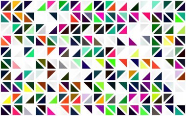 Açık Çokrenkli, Gökkuşağı vektörsüz desen çokgen biçiminde.