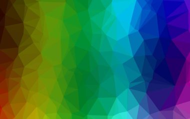 Çokgen desenli soyut geometrik renkli vektör çizimi.