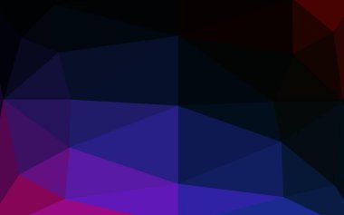 Çokgen desenli soyut geometrik renkli vektör çizimi.