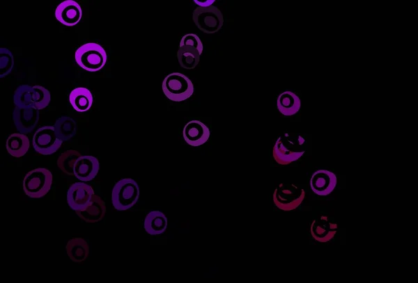 Темно Фиолетовый Векторный Рисунок Сферами Современная Абстрактная Иллюстрация Красочными Каплями — стоковый вектор