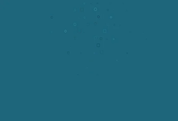 Világos Kék Vektor Minta Gömbökkel Négyzetekkel Absztrakt Illusztráció Színes Körökkel — Stock Vector