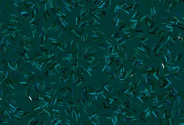 Donkerblauw Groen Vectorsjabloon Met Herhaalde Stokken Moderne Geometrische Abstracte Afbeelding — Stockvector