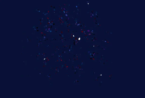 Azul Oscuro Fondo Vectorial Rojo Con Formas Abstractas Ilustración Abstracta — Archivo Imágenes Vectoriales