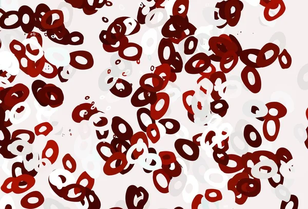 Texture Vettoriale Rosso Chiaro Con Dischi Illustrazione Con Set Brillanti — Vettoriale Stock